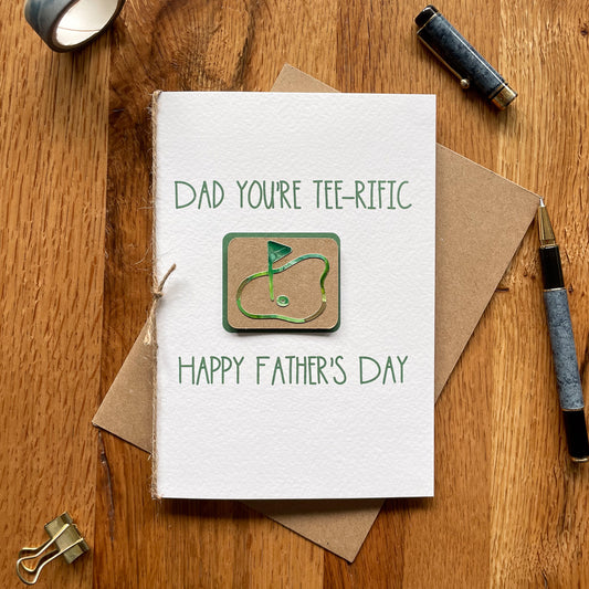 Golf themed Father's Day Card