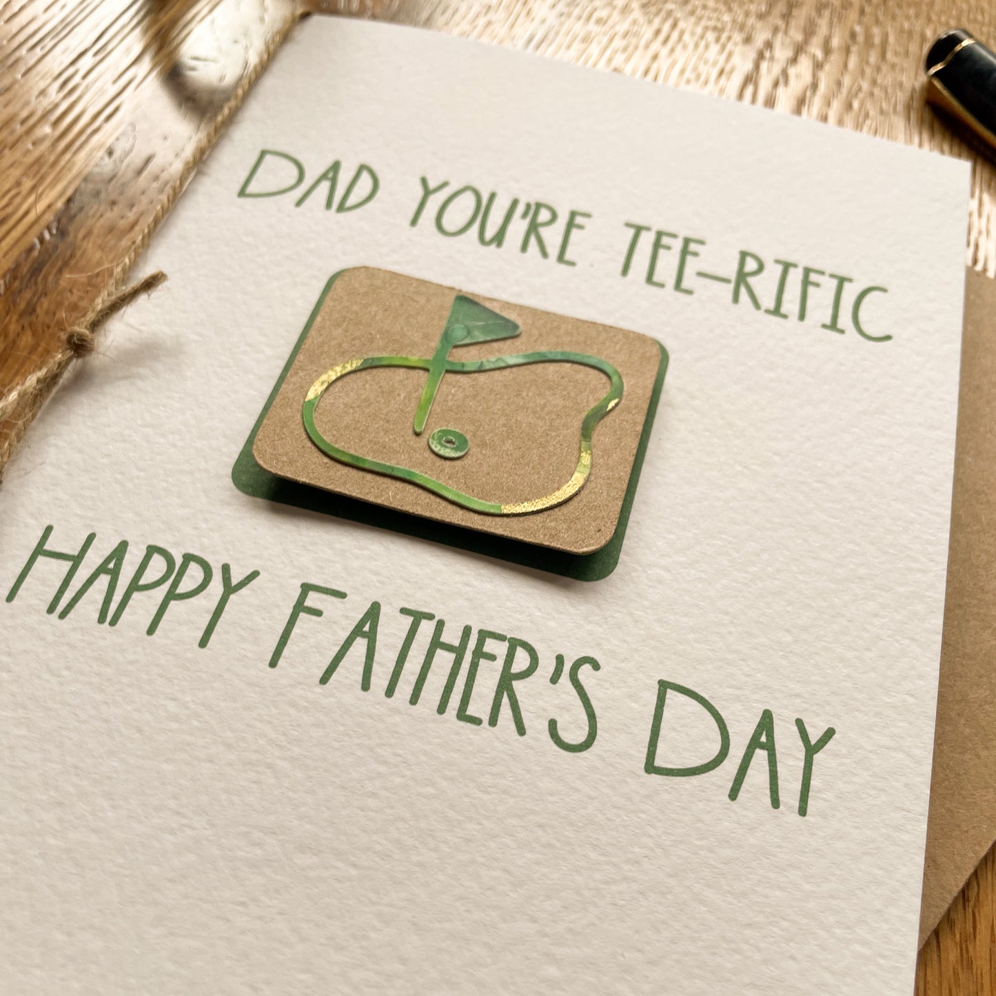 Golf themed Father's Day Card