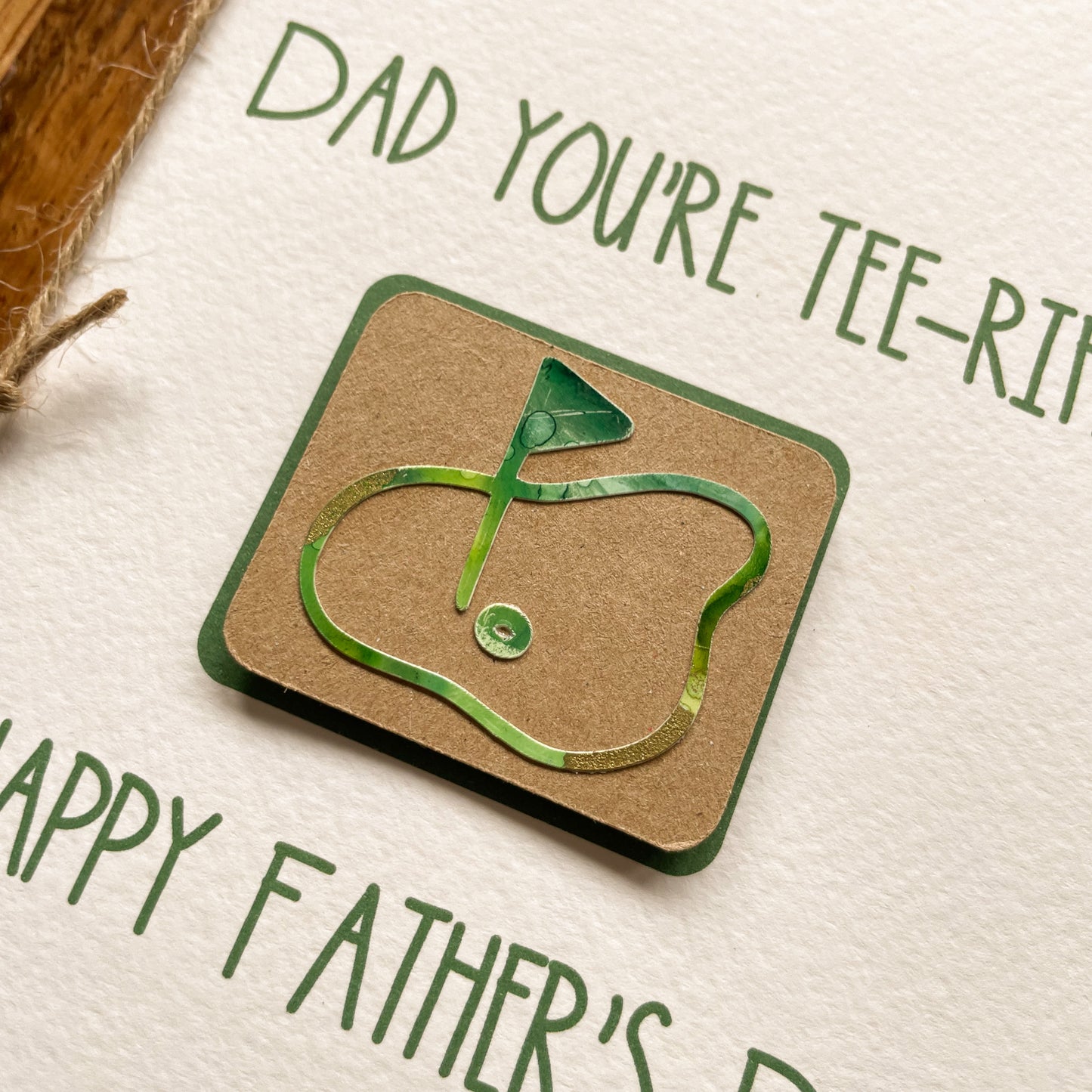 Golf themed Father's Day Card