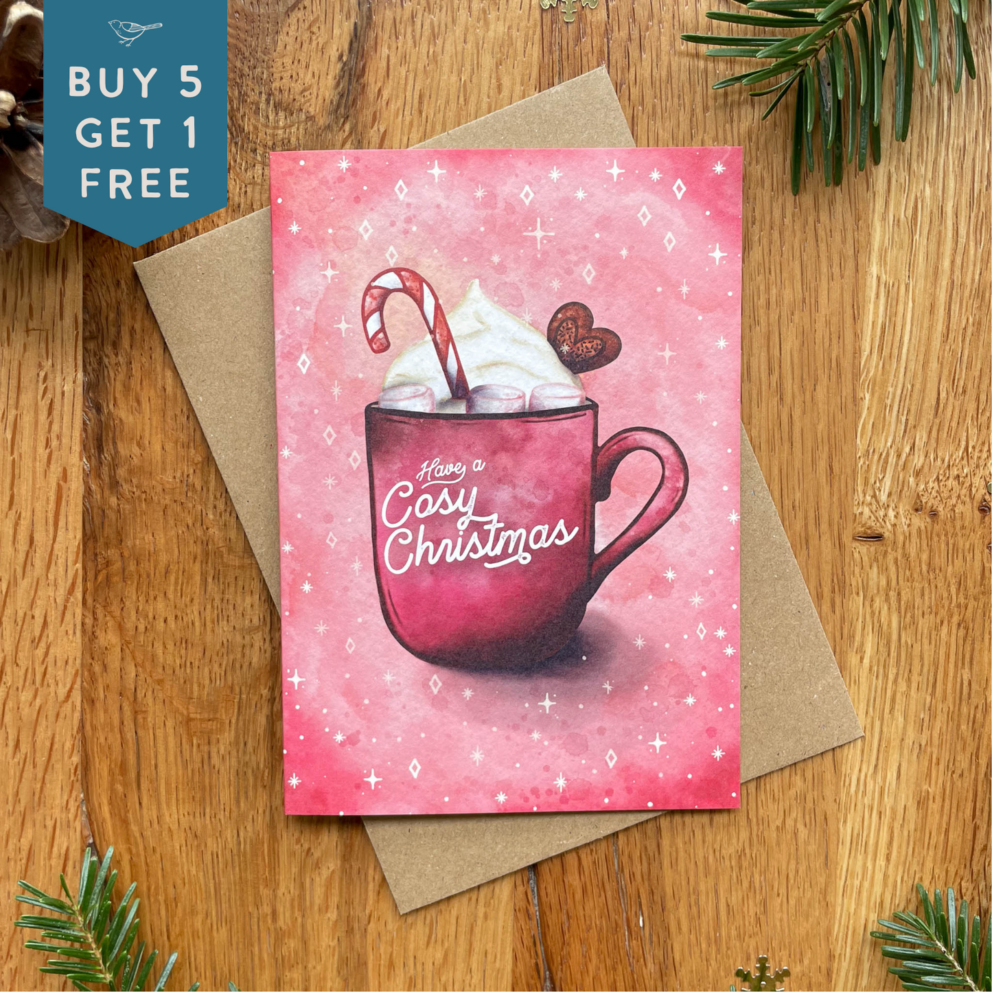 Hot Chocolate Christmas Card