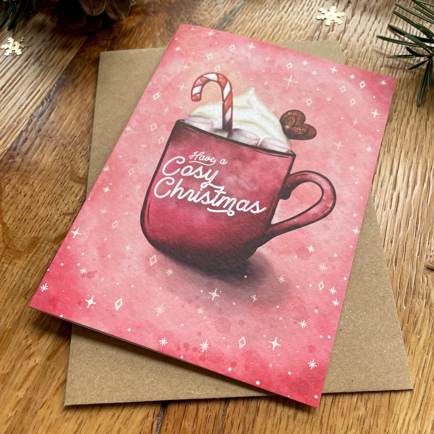 Hot Chocolate Christmas Card